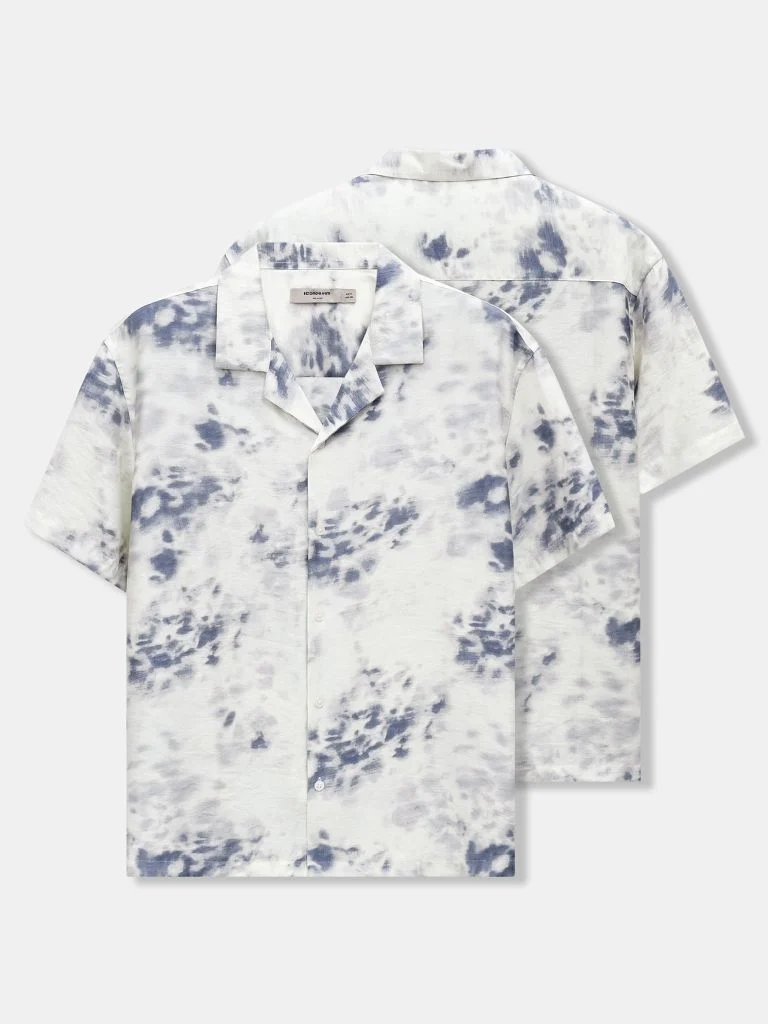 Áo Sơ Mi Nam Cuban Stone Mist Tie-Dye Form Relaxed