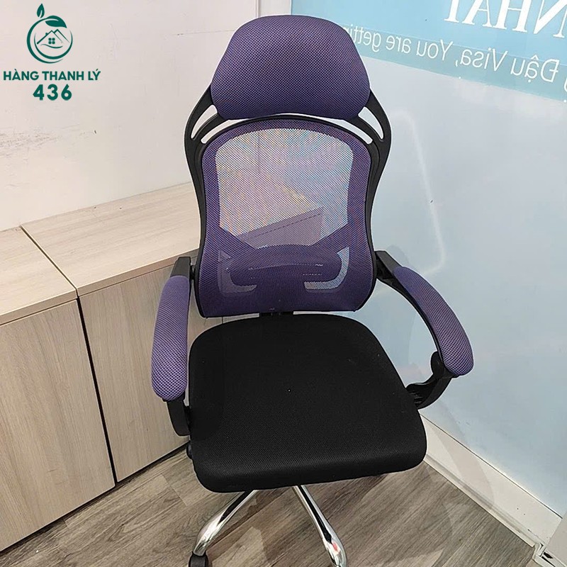 Ghế Xoay Văn Phòng Màu Tím Cũ Đẹp